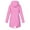 Pink, variant on Homenesgenics Rain Jacket Women Lightweight Hooded Plus Size Plus Size Raincoat Women Long Hooded Trench Lined Windbreaker Travel Jacket Outdoor Hooded Jackets Pink XXXXL
