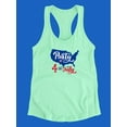 thumbnail image 3 of Party  4Th Of July Racerback Tank Women -Image by Shutterstock, Female x-Large, 3 of 4