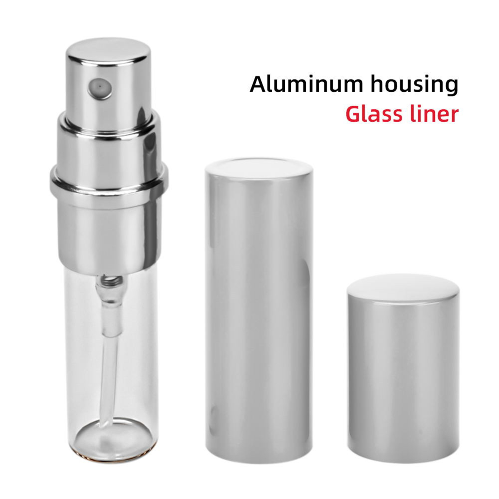 5PCS 10ml Refillable Mini Perfume Bottle Portable Aluminum Atomizer Perfume Spray Bottle Cosmetic Container for Travel - image 4 of 7