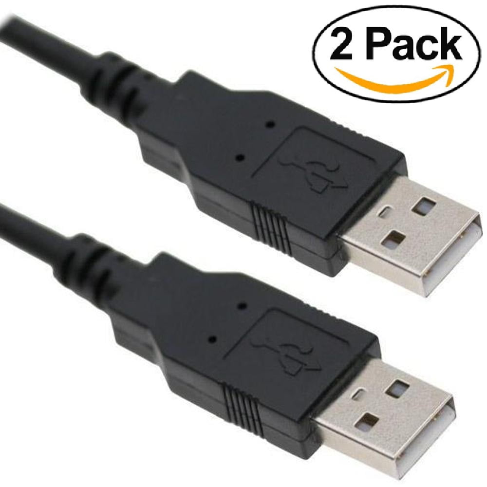 Cable Builders [2-PACK] USB A Male to A Male Cable (6FT x 2) High Speed USB 2.0 Type A-A Male 6ft x 2 Cords