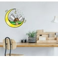thumbnail image 1 of Cabin House Moon Mountain Vinyl Stained Glass Film Static Cling Window Waterproof Decal for Girls Boys Kids Room Bedroom Nursery House Fun Home Decor Stickers Wall Art Vinyl Decoration (15x15 inch), 1 of 3