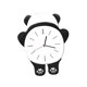 thumbnail image 5 of Reloj de pared Soledad con diseño de animales para niños elegante sin tictac para colgar en la pared Panda de vuelta, 5 of 9