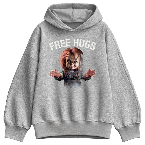 Chucky - Free Hugs - Women's Oversized Fleece Hoodie Sweatshirt