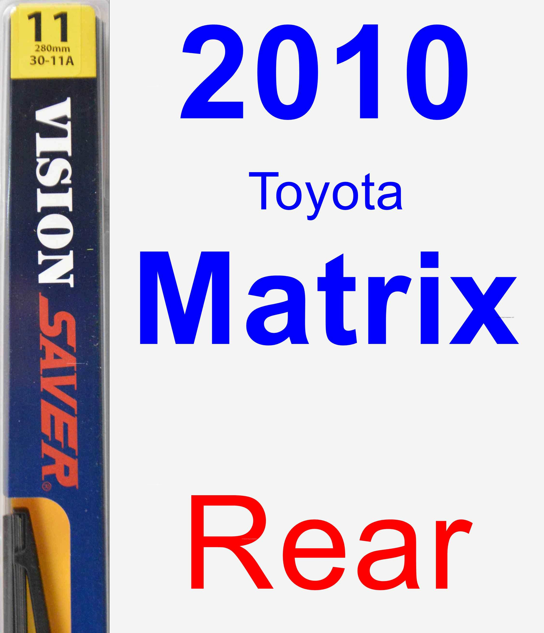 2010 Toyota Matrix Rear Wiper Blade Rear