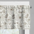 thumbnail image 3 of Ambesonne Botanical Valance Pack of 2, Botanical Drawn by Hand, 54"X12", Dark Rosewood and White, 3 of 5