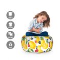 thumbnail image 2 of Summer Storage Toy Bag Chair, Freshness Lemons Rasberries Strawberries Blueberries Eat Healthy Vitamins Graphic, Stuffed Animal Organizer Washable Bag, Large Size, Multicolor, by Ambesonne, 2 of 3