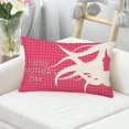 thumbnail image 2 of Happy Mother‘s Day Throw Waist Pillow Cases 12x20 Inch Pink Black Polka Dots with Mother‘s Hair Pillow Covers Mom Gifts Home Sofa Couch Decorative Throw Waist Cushion Cover Oblong, 2 of 6