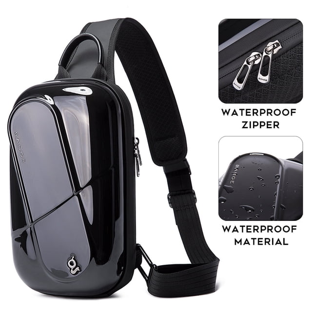 Mochila Cruzada Bange Espacio para iPad Tablet 9" audífonos, billetera y libros. Material resistente al agua Modelo BG-7353 Bange BG-7353
