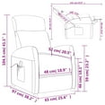 thumbnail image 4 of vidaXL Chaise Longue de Massage en Tissu Brun Foncé, 4 of 5