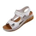thumbnail image 2 of Orthopedic Sandals for Women 2026 Women's Summer Sandals with Adjustable Hook & Loop Straps Platform Wedge Arch Support Sandal Open Toe Ankle Strap Comfortable Lightweight Casual Shoes, 39, 2 of 6