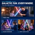 thumbnail image 7 of AuntyFey Light Up Saber for Kid, 2 Packs Extendable 3 Colors Light Up Saber Toy for Boy, 7 of 7