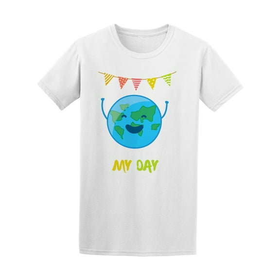 Fun Earth Day T-Shirt Men -Image by Shutterstock, Male Large