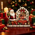 thumbnail image 4 of Santa Wooden Tabletop Picture Frame, Festive Desktop Family Photo Display Ornament 7.08"x5.9", 4 of 6