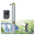 thumbnail image 1 of Solar Deep Well Water Pump Home Submersible Water Pump Solar Synchronous Motor Brushless Rate 5T/H 50M Head For Agricu ,High Efficiency, 1 of 5