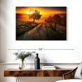 thumbnail image 3 of Elephant Stock Farmland Path Wall Art - Horizontal Canvas Wall Art - Living Room Wall Decor - Nature Canvas - Brown And Orange Decor - 39" x 26", 3 of 8