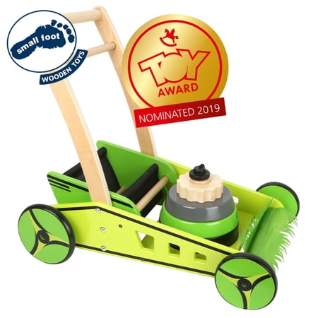 Small Foot Wooden Toys - Lawn Mower and Baby Walker Playset