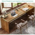 thumbnail image 3 of 78.7 ‘’ Wooden Extra Long Desk, 2 Person Long Computer Desk, 3 of 5