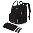 thumbnail image 1 of Qualyphant Bolsa de pañales extra grande para 2 niños - Mochila expandible de 35 L con 4 bolsillos aislados y para computadora portátil de 16 pulgadas y 2 compartimentos - Mochilas grandes para bebés, 1 of 5