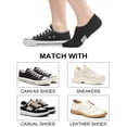 thumbnail image 4 of 12 Pairs No Show Socks Womens Cushioned Low Cut Athletic Hidden Liner for Sneakers Ankle Invisible Running Socks(Black), 4 of 5