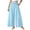 (New19)Sky Blue, variant on Thousandth Women Wide Leg Palazzo Pants Casual Cotton Elastic Drawstring High Waist Trousers With Pockets Loose Fit Vacation Beach Flowy Pants