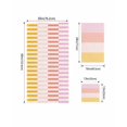 thumbnail image 4 of Colorful Stripe Towel Set of 3, Soft Microfiber Bath Towels, Hand Towel, Washcloths, Modern Pink Red Yellow Vertical Striped Quick-Dry Absorbent Towels for Bathroom Kitchen Hotel Beach Gym Spa, 4 of 7