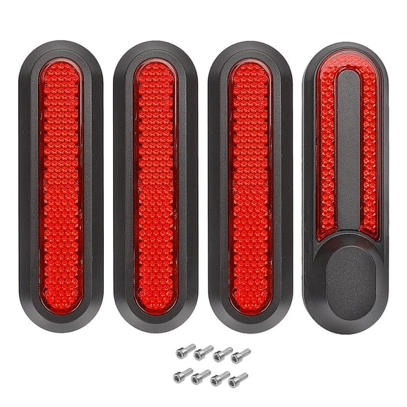 Wheel Hub Cover Decoration Modification Cap Part Shells Safety Reflective Sticker Outdoor Night Red