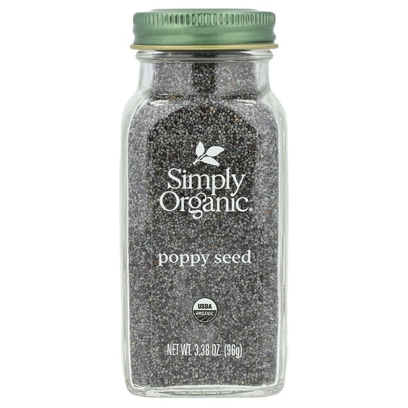 Simply Organic 2621951 3.38 oz Seasoning Poppy Seed