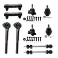 thumbnail image 6 of Detroit Axle - 4WD Front End 14pc Suspension Kit for Chevrolet Tahoe GMC Yukon K1500 Suburban K2500, 4 Ball Joints 2 Sway Bars 4 Tie Rods 2 Adjustment Sleeves 1 Pitman 1 Idler Arm, 6 of 7
