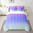 thumbnail image 2 of Homewish Abstract Gradient 7pcs Bedding Comforter Set For Teens Boys Girls,Tie Dye Queen Bedding Sets Super Cozy,Watercolor Ombre Queen Sheet Sets,Lightweight Room Decor,Reversible, 2 of 8