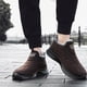 thumbnail image 2 of DQrwqpou Botas Nieve Forradas Piel Botas Invierno Zapatos Deportivos Casuales para Hombres (Café 41), 2 of 9