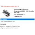 thumbnail image 2 of Suspension Air Compressor - Compatible with 2000 - 2006 Mercedes-Benz S500 2001 2002 2003 2004 2005, 2 of 2