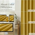 thumbnail image 4 of Mustard Yellow 90 Inch Linen Curtains Pinch Pleated for Living Room Bedroom Dining Boho Light Filtering Pinch Pleat Drapes Hooks Rings Back Tab Semi Sheer Gold Harvest Spring Window Curtains 2 Panels, 4 of 9