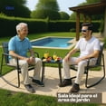 thumbnail image 2 of Juego de Jardin 2 sillones Tipo Mecedoras Con Mesa De Centro Color Gris Oscuro - Muebles Para Exterior, 2 of 8