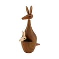 thumbnail image 1 of Estatuilla de animal, estatua decorativa de , recuerdo de fiesta, decoración de escritorio divertida, escultura de madera para estantería de, 1 of 9