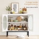 thumbnail image 5 of Gabinete Buffet de Ratán con Puertas y Estantes, Mueble Decorativo para Sala y Entrada, 5 of 9