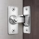 thumbnail image 4 of 1pc Stainless Steel 90 Degree Door Lock Buckle Simple Sliding Door Latch Bolt, 4 of 5
