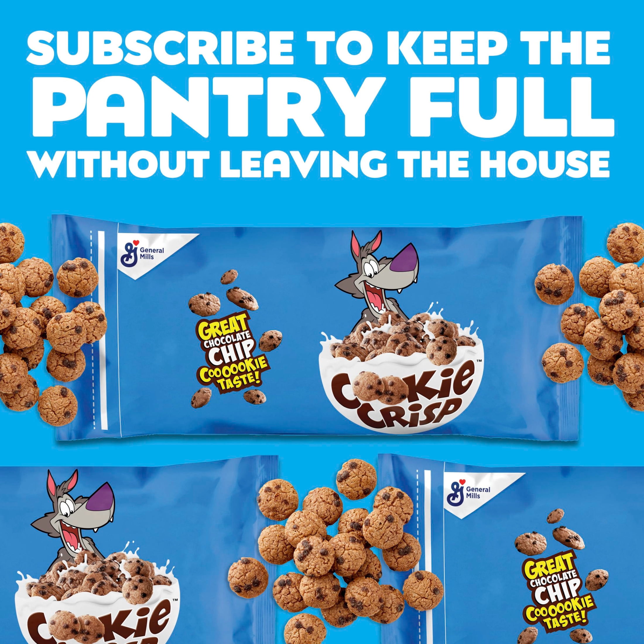 Cookie Crisp Cereal, Chocolate Chip Cookie Taste, Made with Whole Grain, Value Bag, 35 oz