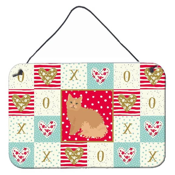 8 x 12 in. Selkirk Rex Cat Love Wall or Door Hanging Prints