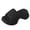 Black, variant on Thick Bottom Sandals for Women Breathable Garden Comfortable Slip on Beach Slides Lightweight Slippers Height Increase Water Shoes White Size 8