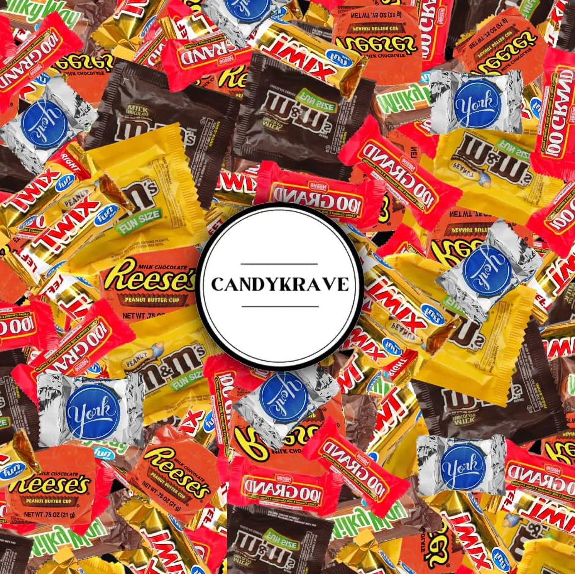 CandyKrave Assorted Bulk Candy Variety Pack - 6 Flavors - Treat for All Ages- Individually Wrapped - Bulk Candy Bag (2 Pound)