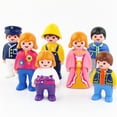 thumbnail image 1 of Mini estatuilla de Playmobil para niños, figuras de acción originales para niñas, juguete de navidad para estudiantes de escuela, Fille Enfant3484, 1 of 5