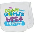 thumbnail image 2 of Inktastic Daddy Worlds Best Referee Baby Burp Cloth, 2 of 3