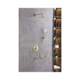 thumbnail image 3 of Elegant Lighting George Complete Shower And Tub Faucet With Rough-In Valve In Brushed Gold, 3 of 10