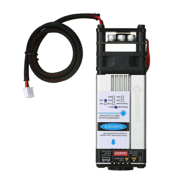 Engraving Module, Router 40w 450nm Leather Wood Head Precision 450nm 80w Head Speed Cutter 3d Cutter 3d Printer Wood Leather Fabric Iuppa Qiuni 450nm 80w Craft Wood Leather Dsfen Silver 40W