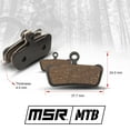 thumbnail image 2 of MSR High Performance Brake Pad Kit SRAM G2, Guide R/RS/RSC/Ultimate, 2 of 5