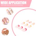 thumbnail image 5 of 24 piezas Presione en las uñas Las mujeres Pegues en las uñas Patches Falsain Patches Presión de punta francesa en las uñas para chicas adolescentes, 5 of 5