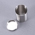thumbnail image 4 of EeaseCA 304 Stainless Steel Cigarette Box Case Metal Frame Closure Tobacco Storage Box Cigarette Container Tea Can for Men (Silver), 4 of 8
