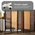 thumbnail image 6 of 2 Pcs Screen Mobile Base Home Divider Stand Feet Room Partition Dividers with Wheels Décor White Wood, 6 of 6
