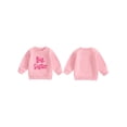 thumbnail image 2 of xiaxaixu Chandails d'Automne pour Filles Manches Longues Col Rond Broderie Lettre Coupe Ample Chandail, 2 of 8