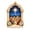 C, variant on Christmas Nativity Bell Ornament, Religious Scene Hanging Decoration with Decorative Frame for Christmas Tree and Seasonal Home Display